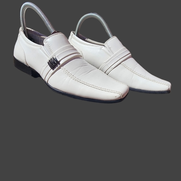 Bonafini Collection Boys/Men White Dress Shoes Size 4.5 - Picture 10 of 12